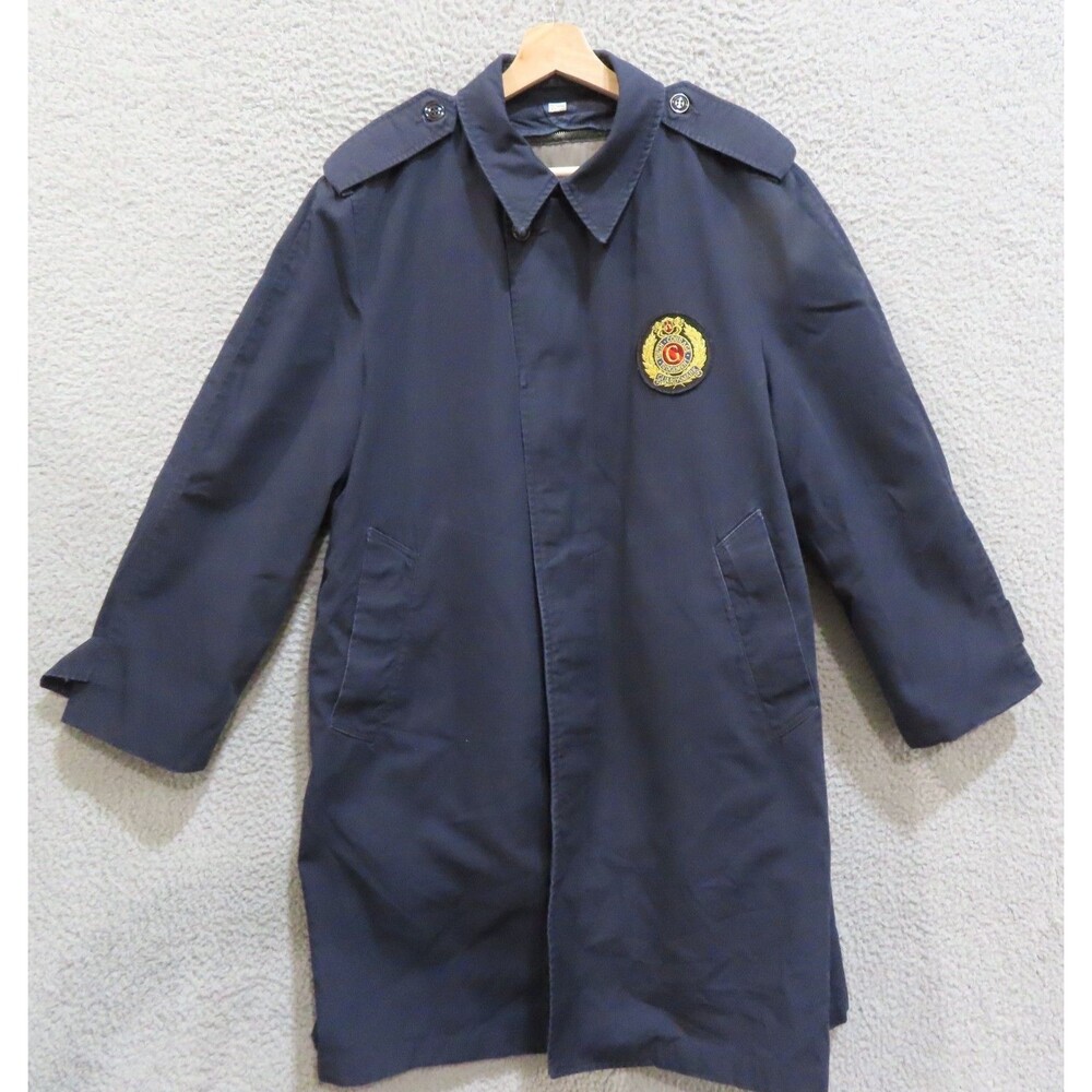 Blauer Coat Jacket Dark Blue Workwear Guardsmark Security Uniform Zip Out Liner